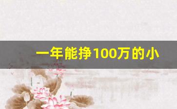 一年能挣100万的小生意_六种稳赚不赔的生意