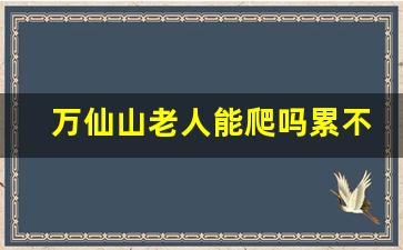 万仙山老人能爬吗累不累_万仙山一日游最佳路线