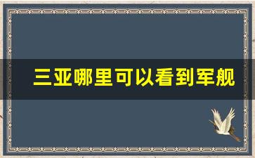 三亚哪里可以看到军舰_三亚军舰基地旅游景区的历史意义