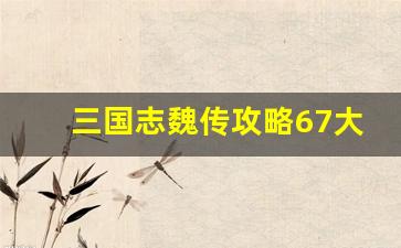 三国志魏传攻略67大全