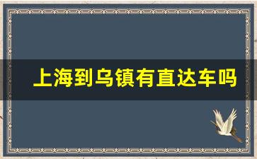 上海到乌镇有直达车吗_上海到乌镇高铁哪站下来方便