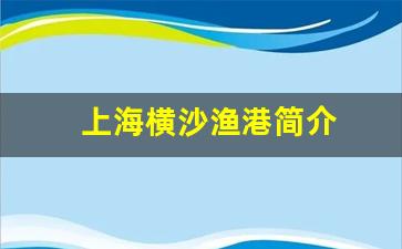 上海横沙渔港简介