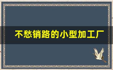 不愁销路的小型加工厂