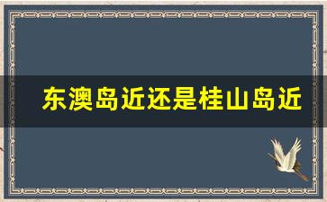 东澳岛近还是桂山岛近