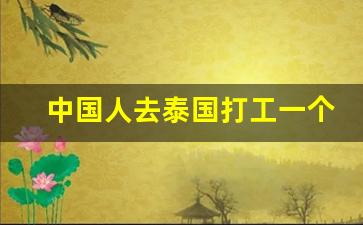 中国人去泰国打工一个月多少钱_去泰国一万块钱够吗