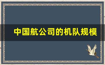 中国航公司的机队规模_上航机队规模