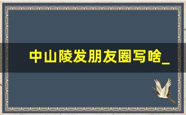 中山陵发朋友圈写啥_参观中山陵的经典说说