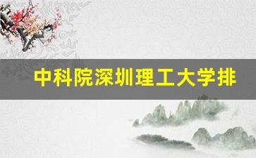 中科院深圳理工大学排名_国内实力最强的六所理工大学