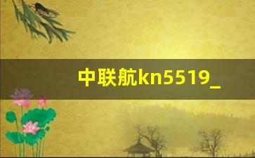 中联航kn5519_中国联合航空佛山出发