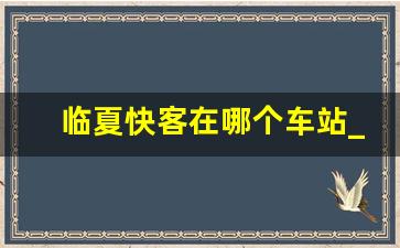 临夏快客在哪个车站_兰州去临夏在哪坐汽车