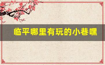 临平哪里有玩的小巷嘿嘿_观音桥野水沟80一次还有没有