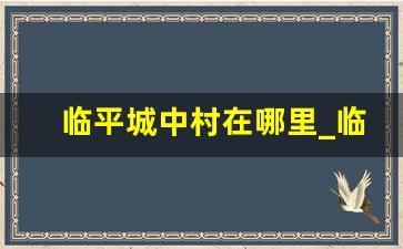 临平城中村在哪里_临平还有哪些城中村