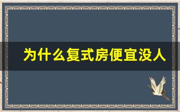 为什么复式房便宜没人买_顶楼复式为什么难出手