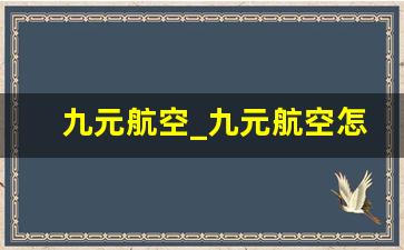 九元航空_九元航空怎么网上值机