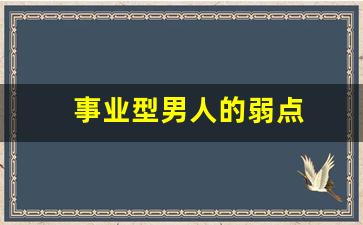 事业型男人的弱点