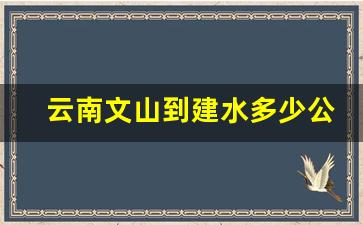 云南文山到建水多少公里_文山离昆明多远