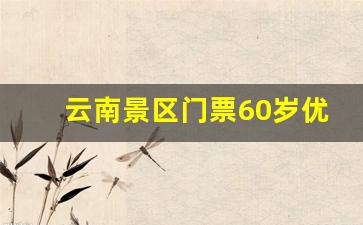 云南景区门票60岁优惠政策_西双版纳65岁免票景点