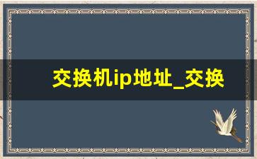 交换机ip地址_交换机一个口可以有多少ip