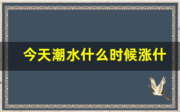 今天潮水什么时候涨什么时候落_涨潮是日出还是日落