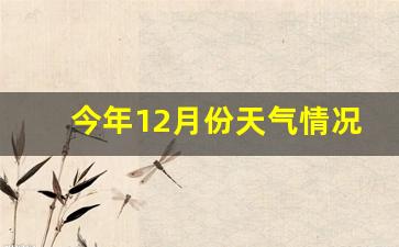 今年12月份天气情况_2019年12月气温