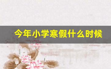 今年小学寒假什么时候放假_全国24年寒假放假时间表