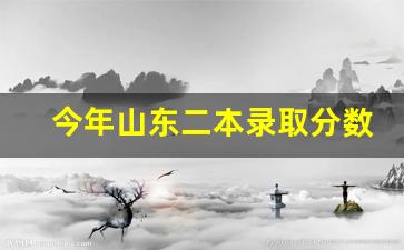 今年山东二本录取分数线是多少_山东省437分能上二本吗