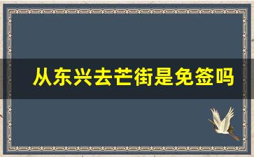 从东兴去芒街是免签吗_从东兴过去越南芒街需要什么手续