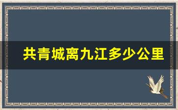 共青城离九江多少公里