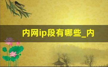 内网ip段有哪些_内网不同ip段互相访问