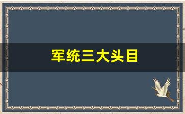 军统三大头目