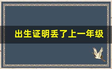 出生证明丢了上一年级要吗_教育局要出生证明干嘛