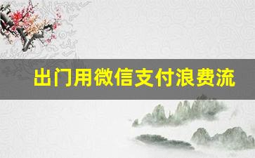 出门用微信支付浪费流量_没有流量可以手机支付吗