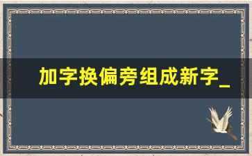 加字换偏旁组成新字_占加个偏旁组成新字