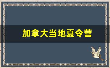 加拿大当地夏令营