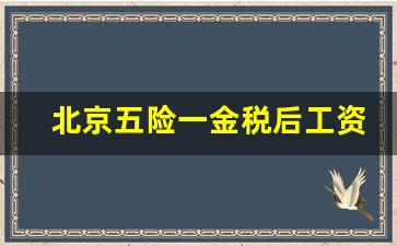 北京五险一金税后工资计算器