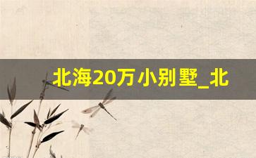 北海20万小别墅_北海小别墅带花园