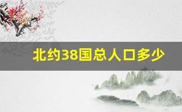 北约38国总人口多少人_北约38个成员国名单示意图