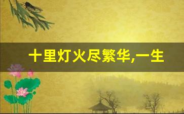 十里灯火尽繁华,一生惟愿岁如初_恰似人间惊鸿客,墨染星辰云水间