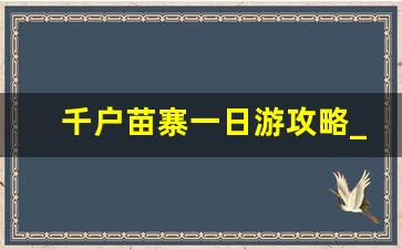 千户苗寨一日游攻略_去苗寨旅游千万要小心