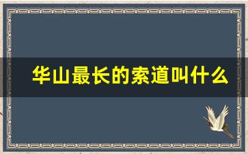 华山最长的索道叫什么索道_华山索道和天门山索道对比