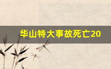 华山特大事故死亡200人_爬华山摔死了有赔偿吗