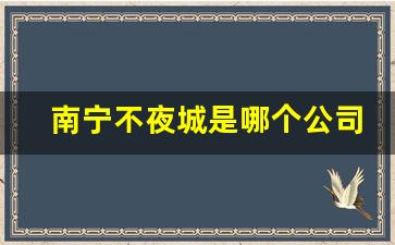 南宁不夜城是哪个公司的