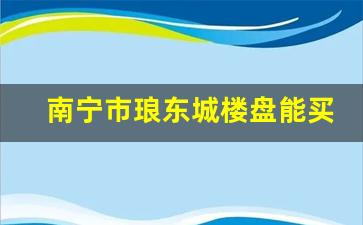 南宁市琅东城楼盘能买吗_埌东到南宁市一人民医院