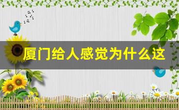 厦门给人感觉为什么这么好_厦门2025计划有多可怕