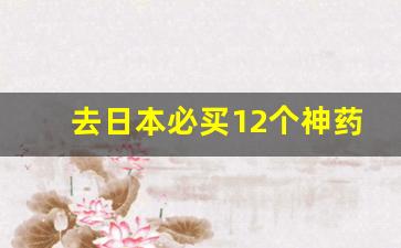 去日本必买12个神药