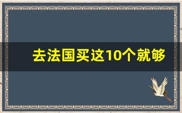 去法国买这10个就够了_西班牙回国必带东西