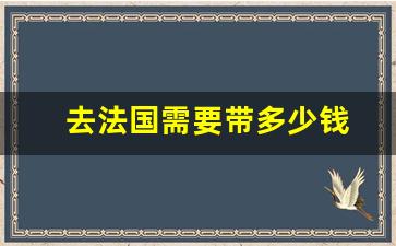 去法国需要带多少钱