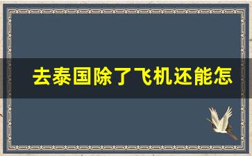 去泰国除了飞机还能怎么去