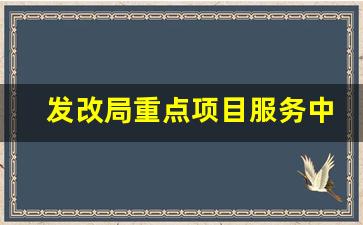 发改局重点项目服务中心_发改局最吃香的科室