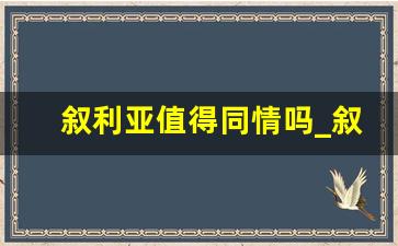 叙利亚值得同情吗_叙利亚亲中国还是美国